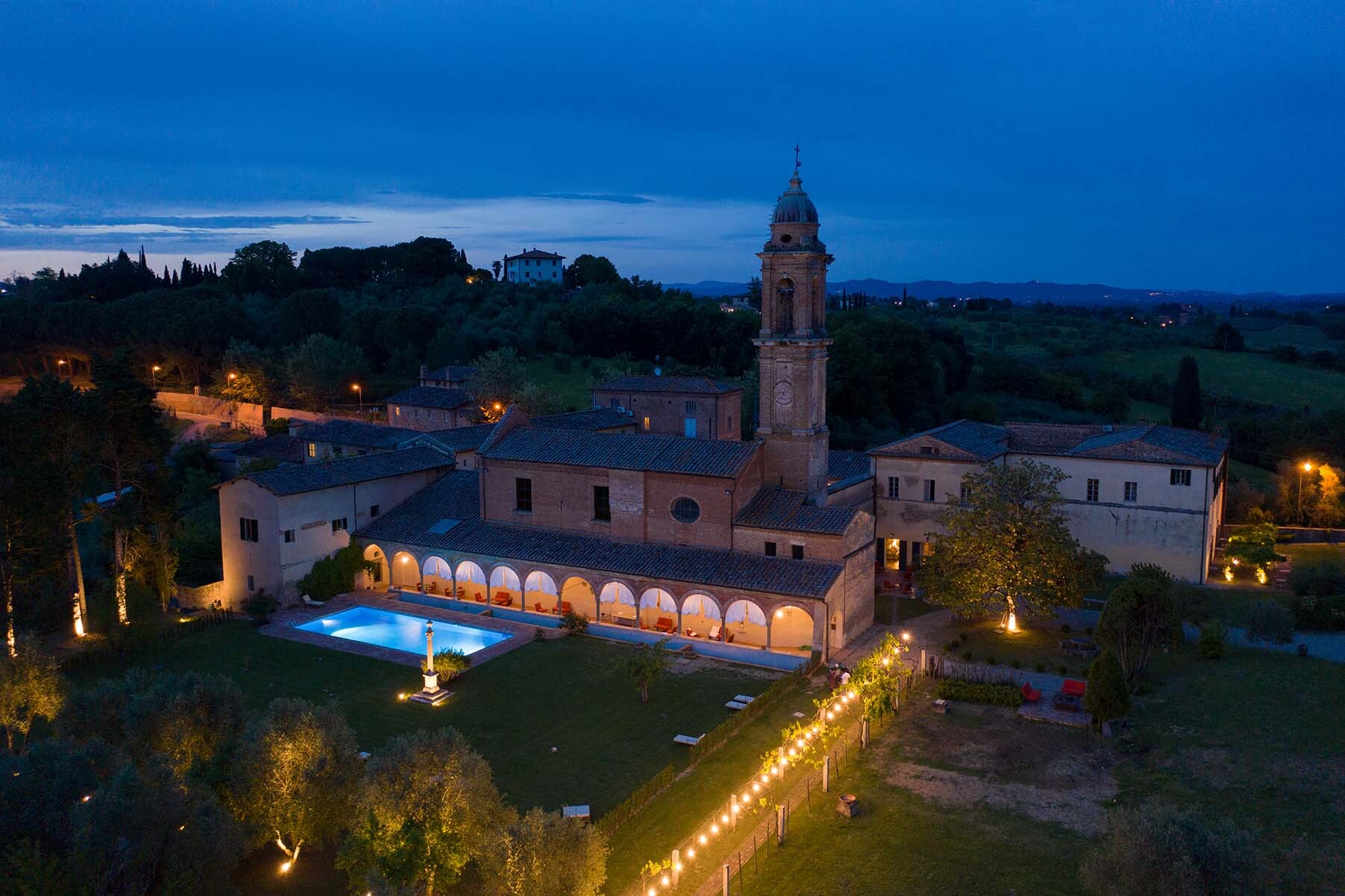 Common areas of La Certosa di Maggiano, petfriendly hotel Siena